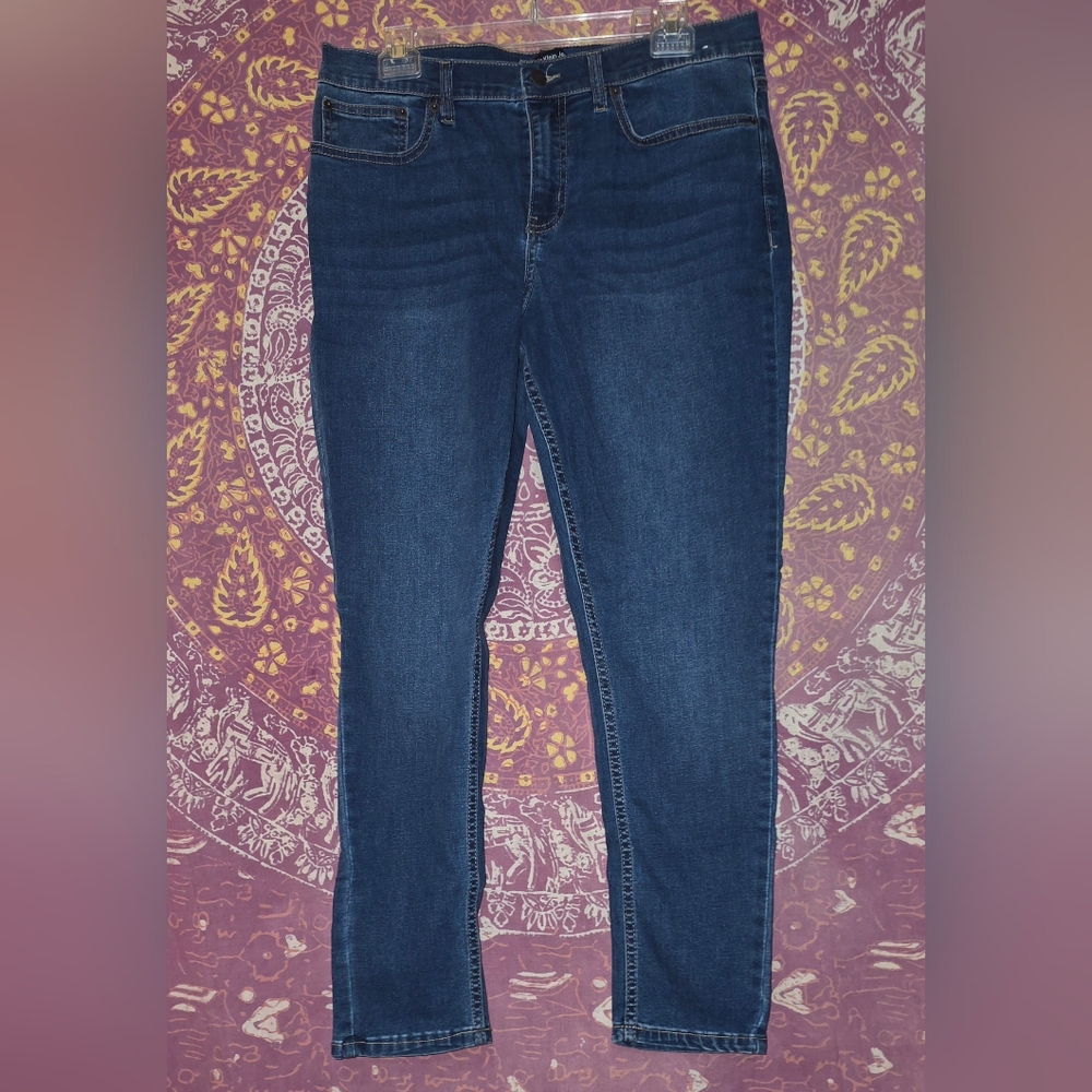 Calvin Klein Women’s Skinny Jeans 32x30 Stretch Denim Slim Fit Blue Casual
